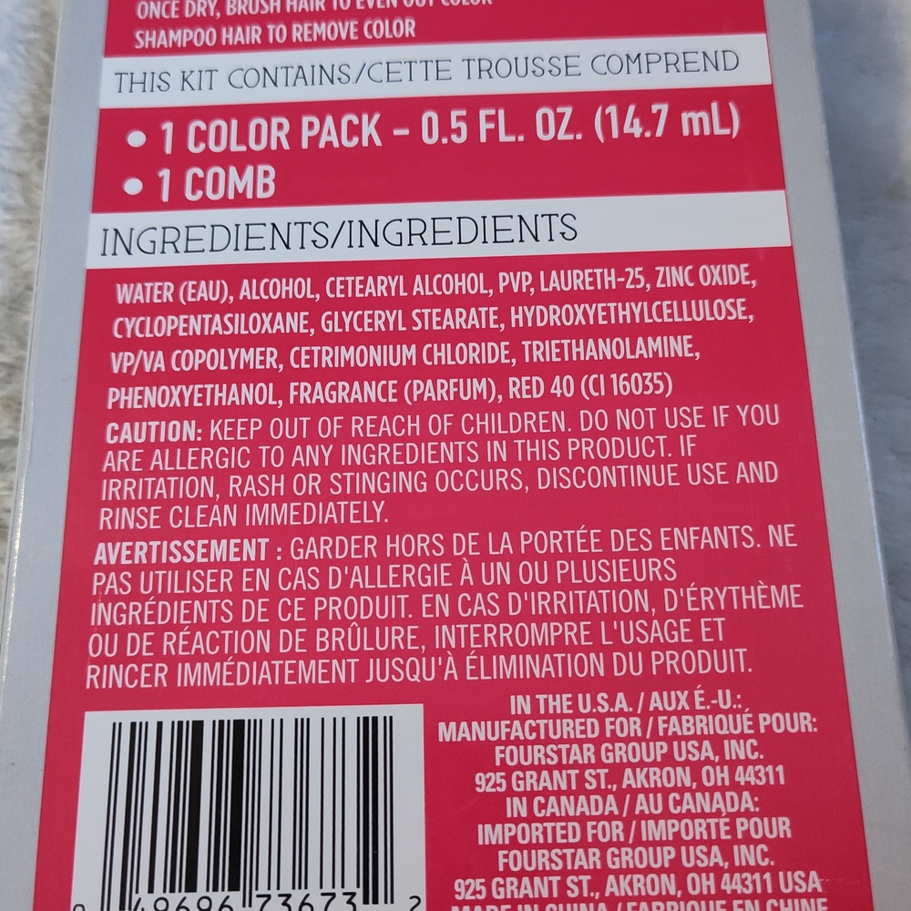 B-Color Temporary Hair Color Kit - Violet and Raspberry Red - Picture 7 of 11